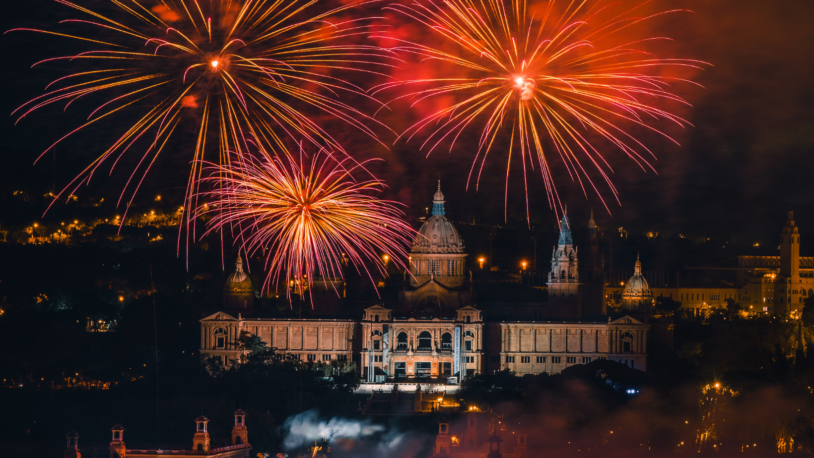 New Year's Celebration with Montjuic views 