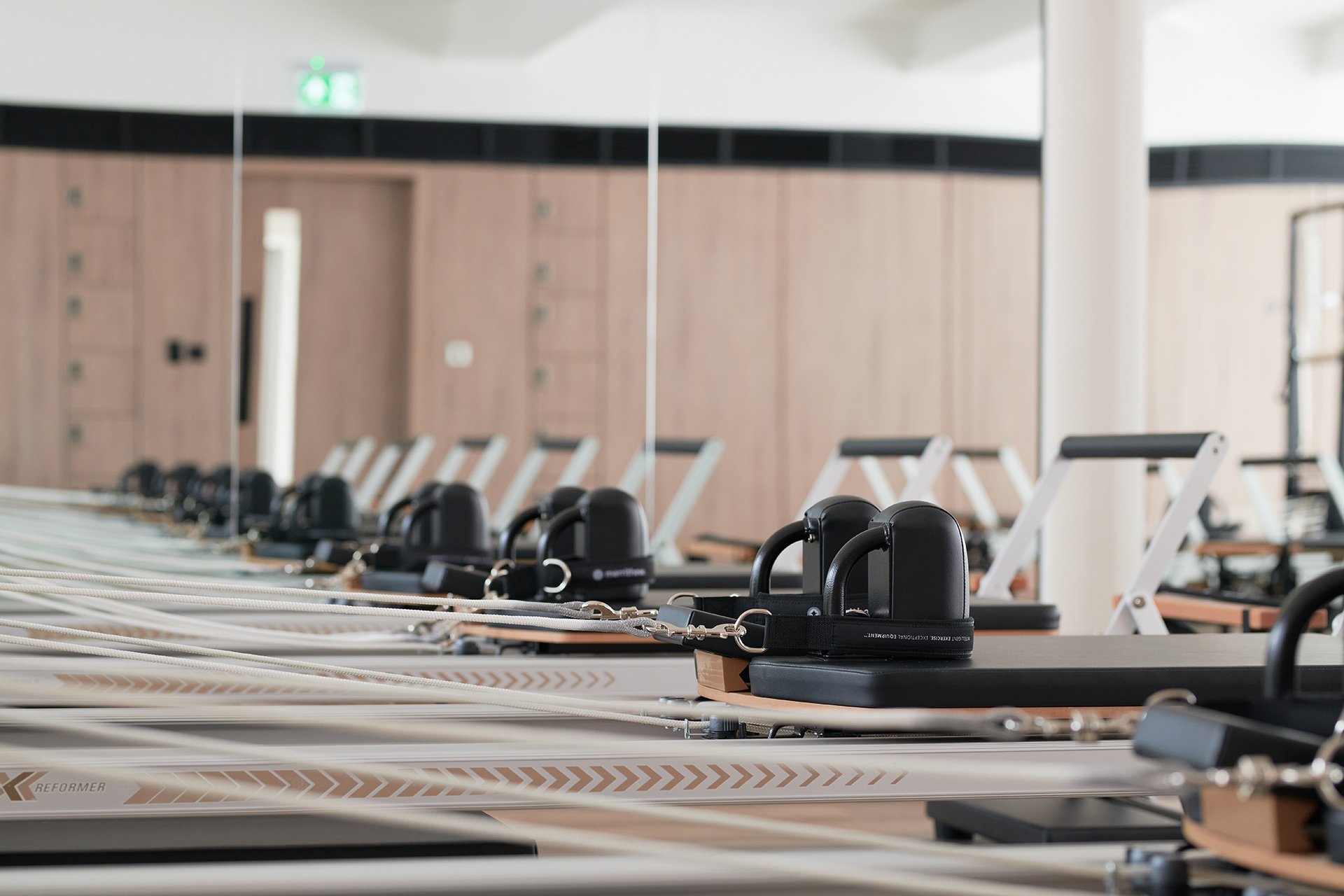Reformers at Nobu Pilates
