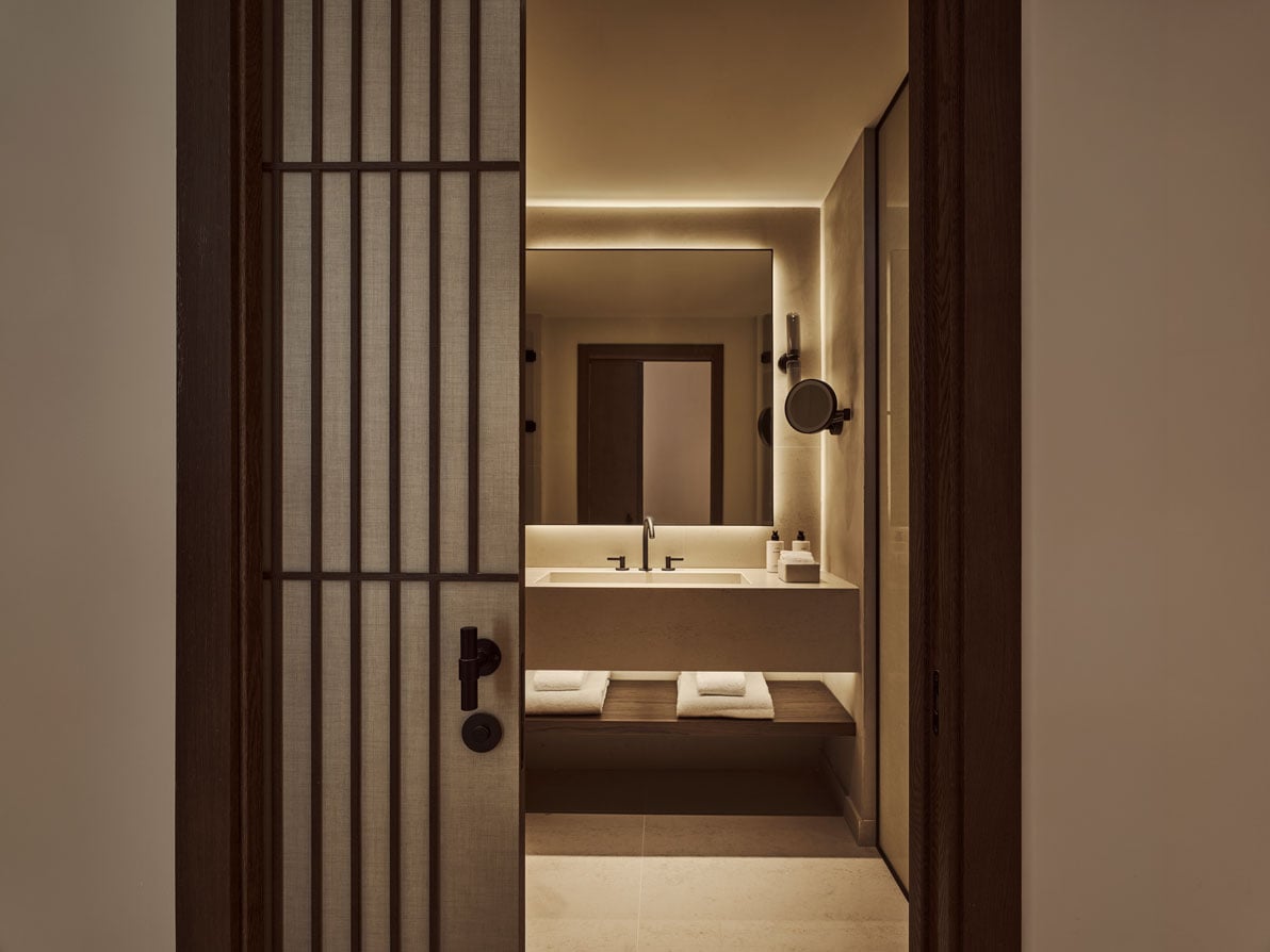 view of the bathroom in the executive room