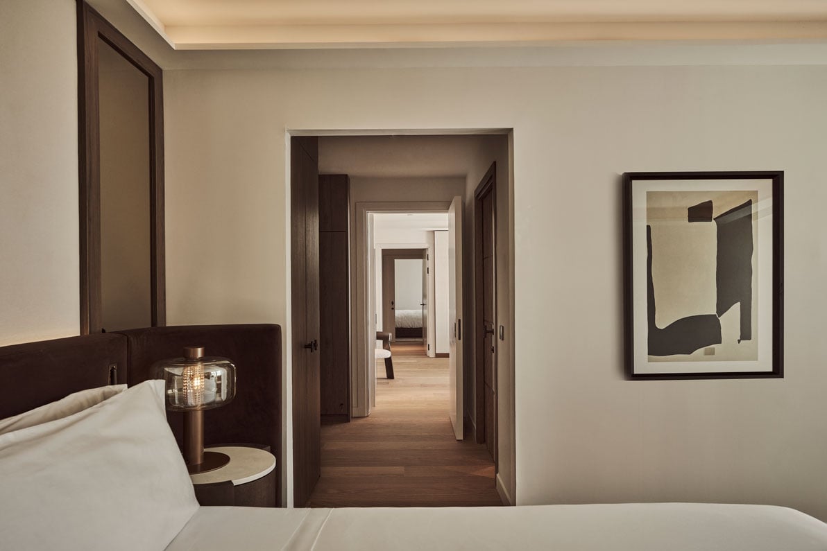 hallway view of nobu suite