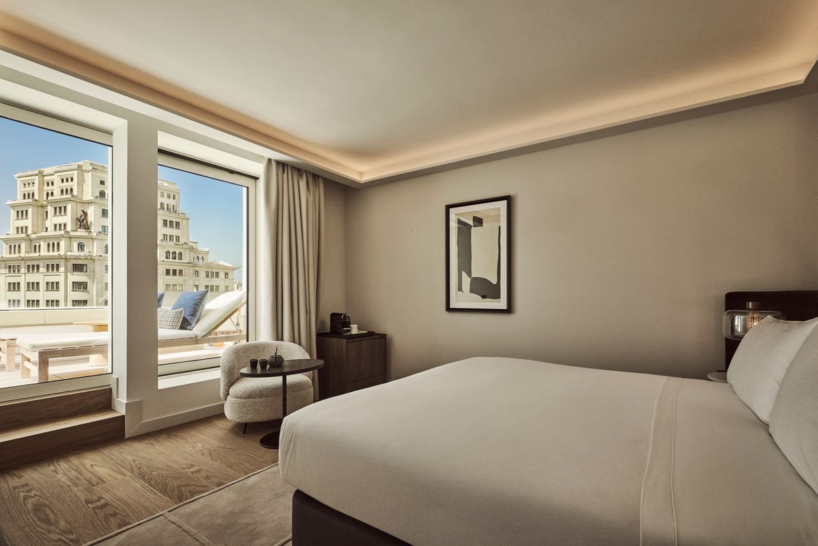 view of the bedroom of nobu suite
