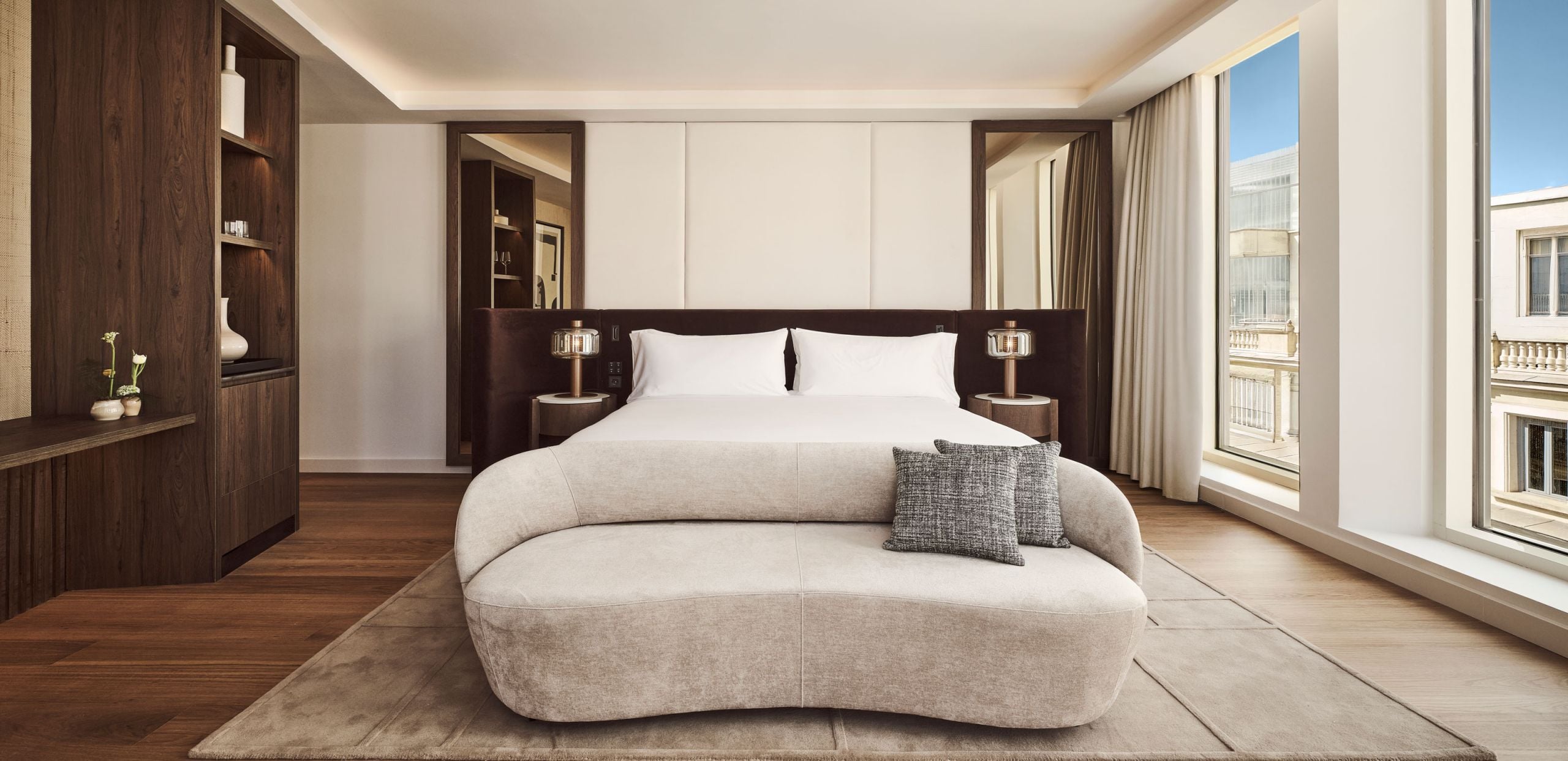view of the zen suite bedroom