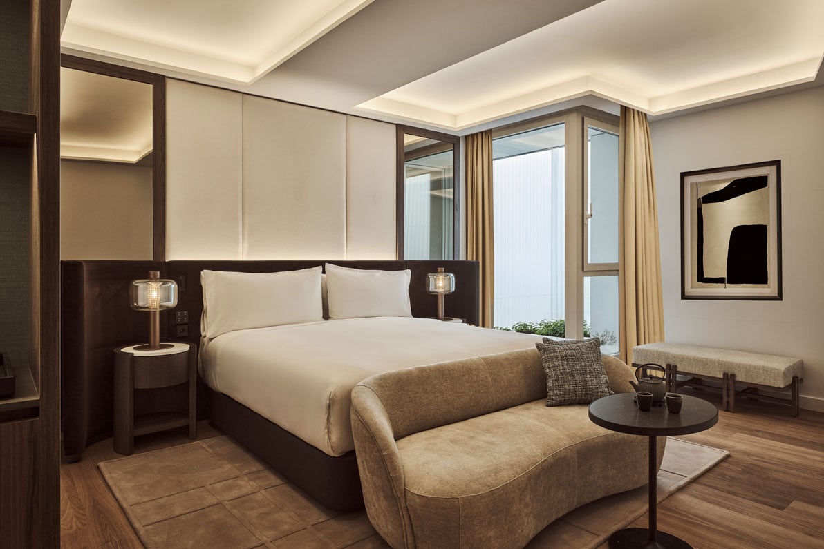 view of the bedroom in the premium room