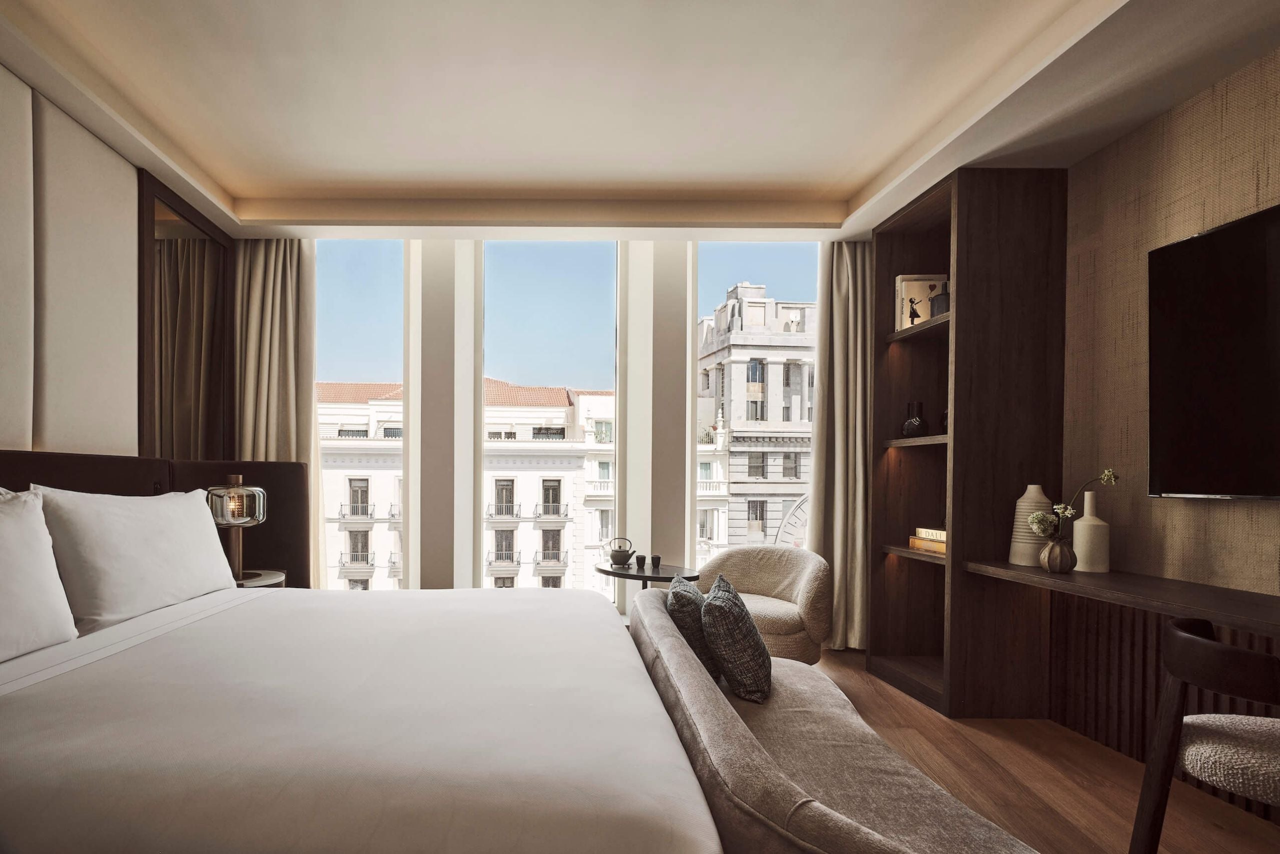 view through the window of the bedroom in the executive room