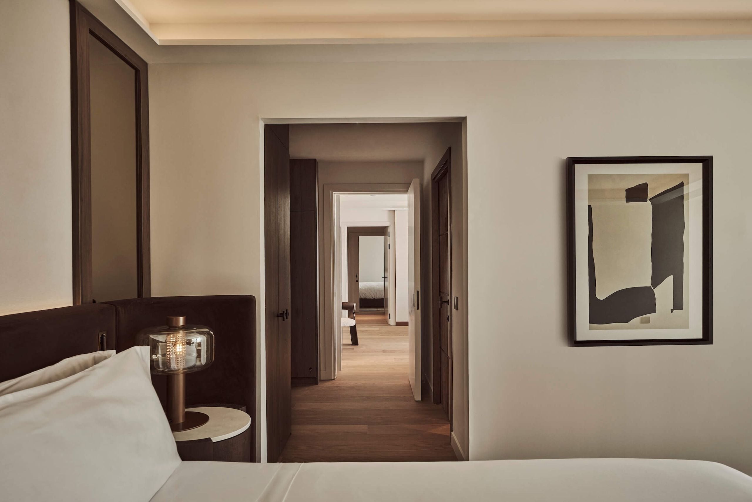 view through nobu suite from the bedroom