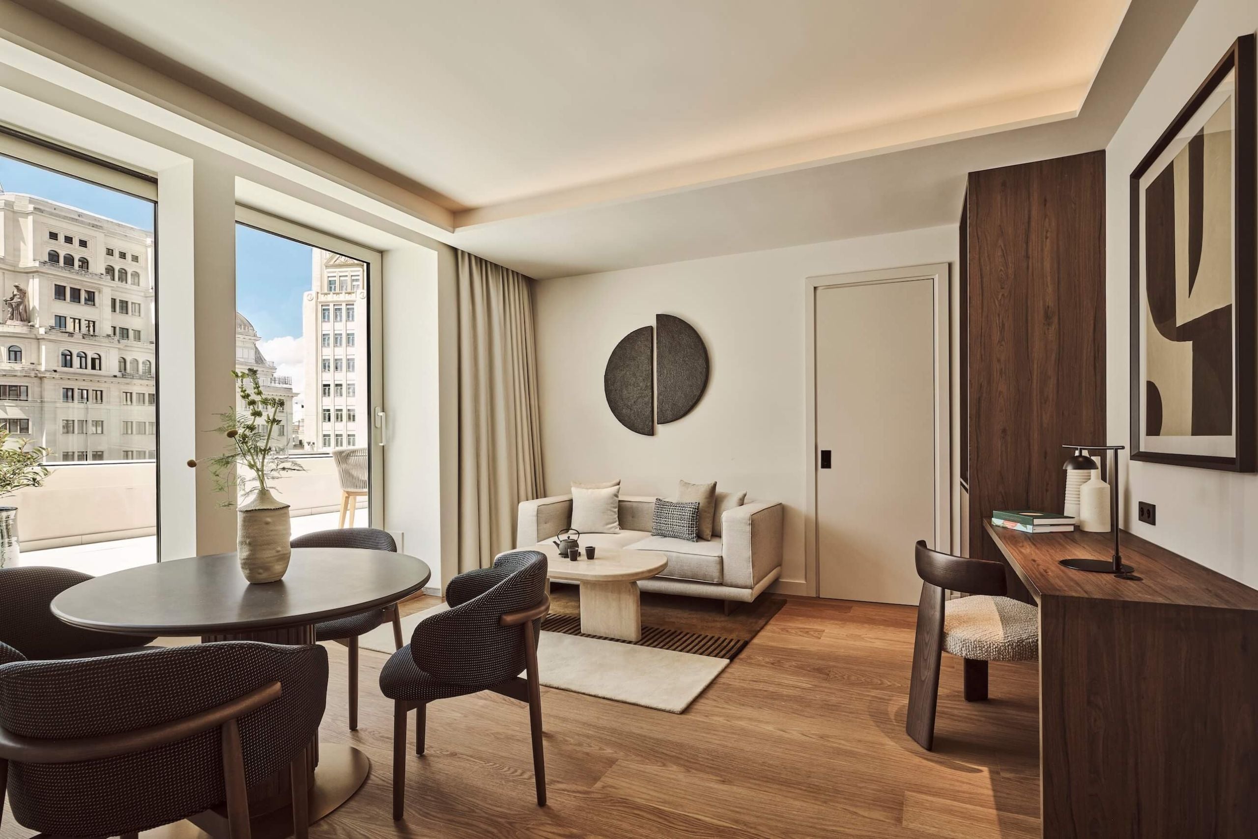 living room area of nobu suite