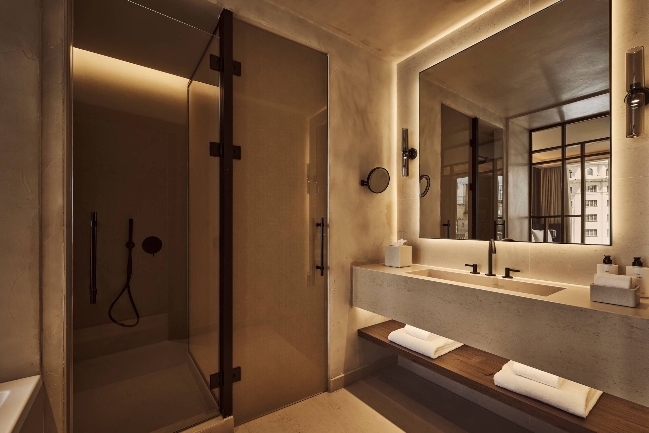 the bathroom in the premium room city view
