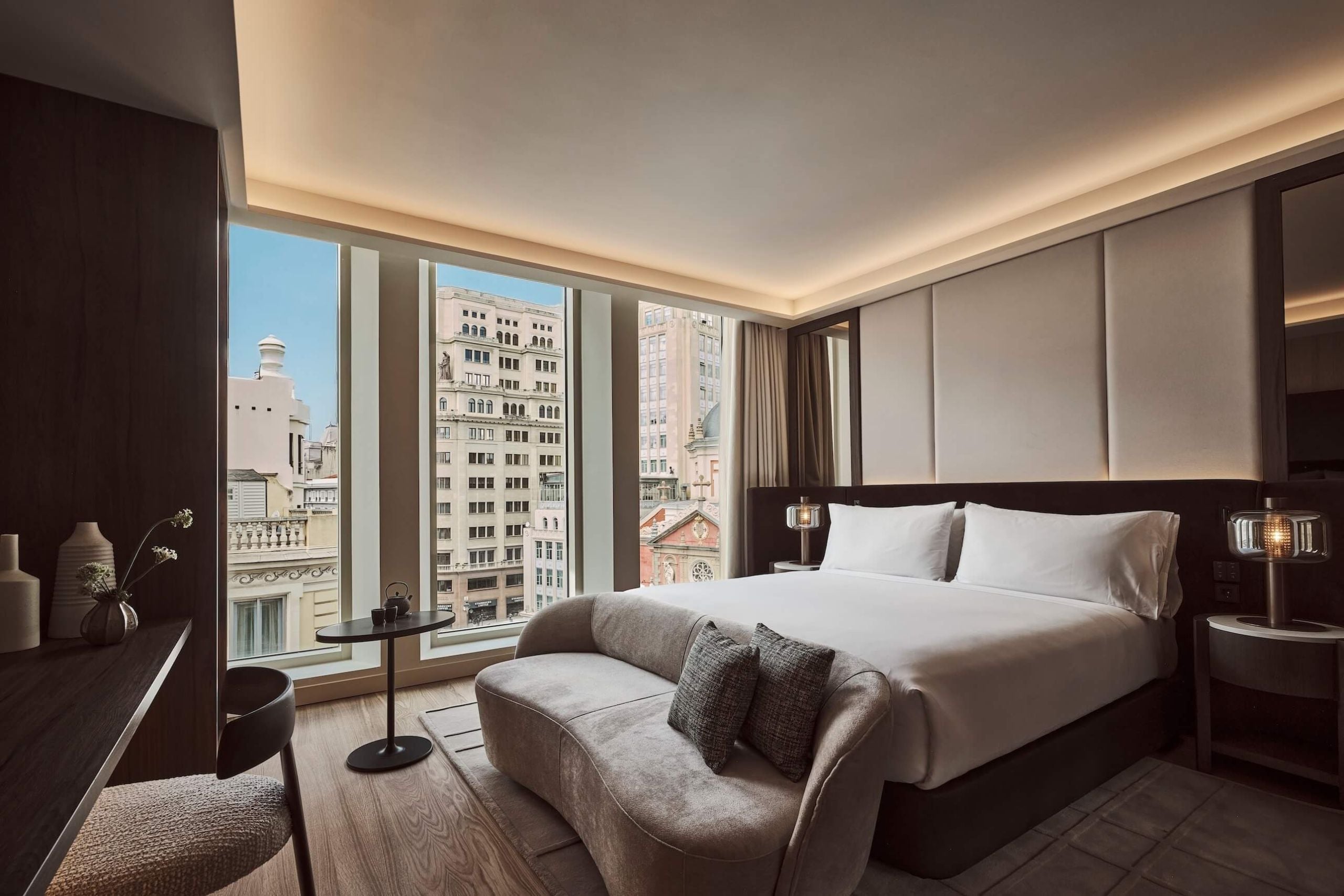 view of the premium room city view bedroom