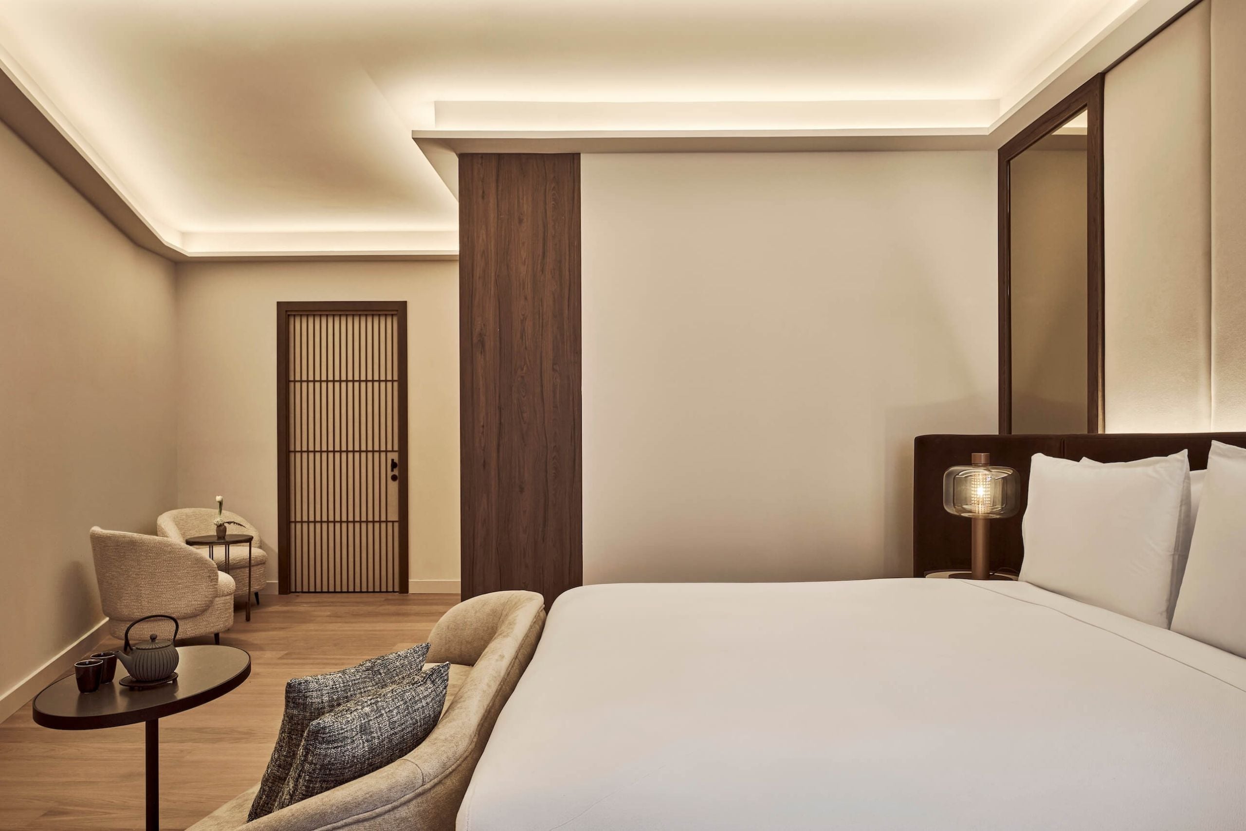 view of the bedroom in the premium room
