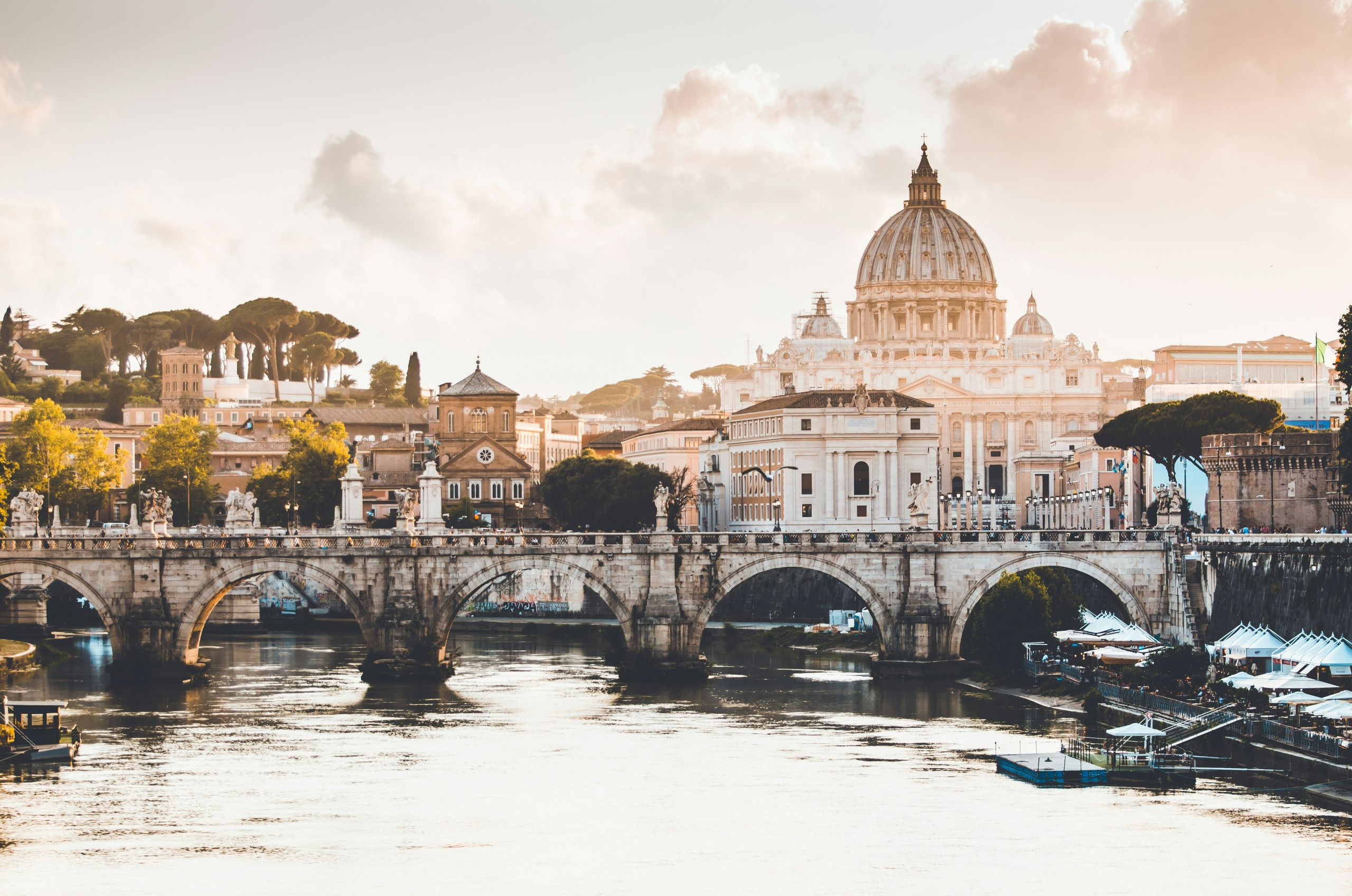 A view of Rome form the water